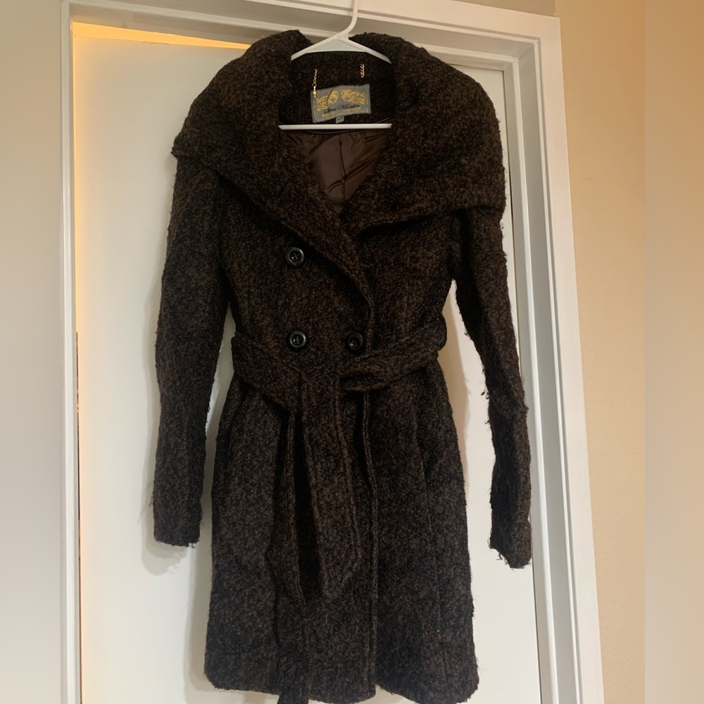 Steve Madden Wool Blend Teddy Coat